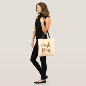 Posh Boss Leopard Tote Bag Tragetasche (Vorderseite (Model))