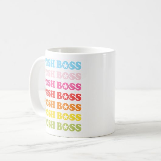 Posh Boss Star Trek Regenbogen Tasse (Vorderseite Links)