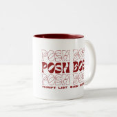 Posh Boss Thrift List Ship Repeat Fun Reseller Zweifarbige Tasse (VorderseiteRechts)