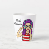 Posh Botschafter - Poshmark Latte Tasse (Vorderseite)
