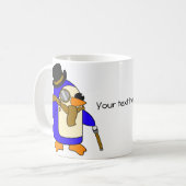 Posh Brown Pinguine Kaffeetasse (Vorderseite Links)