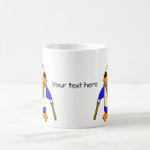 Posh Brown Pinguine Kaffeetasse (Mittel)