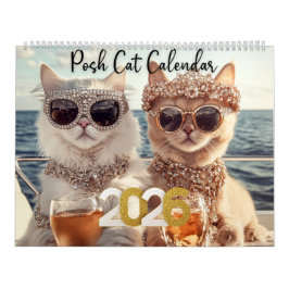Posh Cat Calendar 2025 Katze Kalender