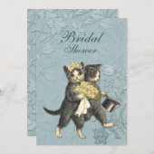 Posh Cats Bridal Dusche Einladung (Vorne/Hinten)