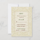 Posh Cats Wedding RSVP 2 Karte (Rückseite)