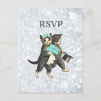 Posh Cats Wedding Silver Sparkle UAWG