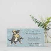 Posh Cats Wedding speichern das Datum Save The Date (Stehend Vorderseite)