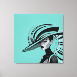 POSH CHIC COLLECTION #1 (AQUAMARIN) LEINWANDDRUCK