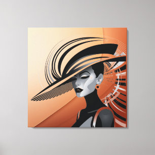 POSH CHIC COLLECTION #1 (BROWN) LEINWANDDRUCK