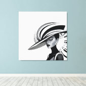 POSH CHIC COLLECTION #1 (WEISS) POSTER LEINWANDDRUCK (Insitu (Holzboden))