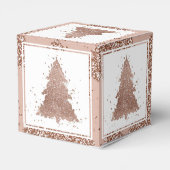 Posh Christmas Tree | Glam Rose Gold Luxury Geschenkschachtel (Rückseite)