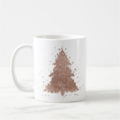 Posh Christmas Tree | Glam Rose Gold Luxury Kaffeetasse (Links)