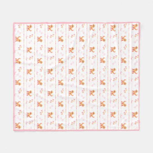 Posh Doodle Dog Liebe Fleece Blanket (Vorderseite (Horizontal))