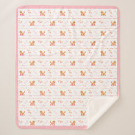 Posh Doodle Dog Liebe Sherpa Blanket Sherpadecke