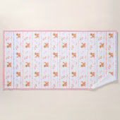 Posh Doodle Doodle Liebe Strandtuch (Vorderseite)