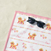 Posh Doodle Doodle Liebe Strandtuch (Beispiel)