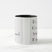 POSH elegantes Kreuzfahrtschiff inspiriert grau Tasse (Zentrum)