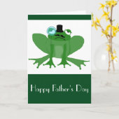Posh Frog Father's Day Card Karte (Gelbe Blume)