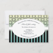 Posh Gelb und Aquamarines Brautparty Einladung (Vorderseite)