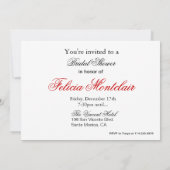 Posh Geldbeutel, hoher Heels und Einladung (Rückseite)