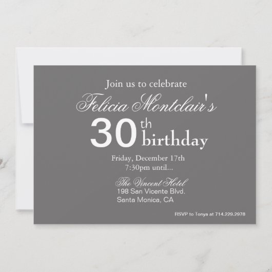 Posh Geldbeutel-hoher Heels und Lippenstift-30. Einladung (Rückseite)