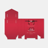 Posh Gem Bow & Ribbon 40 Jahre Hochzeit Geschenkschachtel (Ungefaltet)