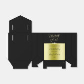 Posh Gold & Black Elegant Diamonds 40. Geburtstag Geschenkschachtel (Ungefaltet)