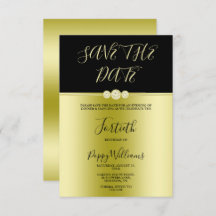 Posh Gold & Black Elegant Diamonds 40. Geburtstag