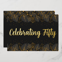 Posh Gold Leaf Birthday