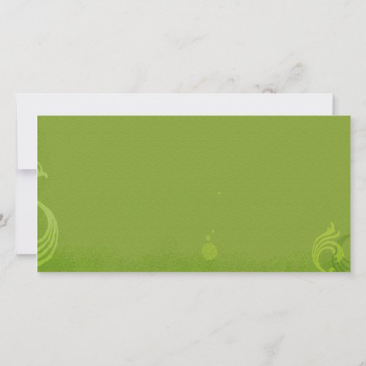 Posh Green Irish Wedding Foto Save the Date Card (Rückseite)