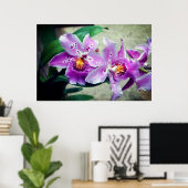 Posh Lila Orchids Poster (Heimbüro)
