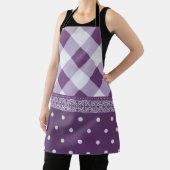 Posh Lila Tartan Kariert Schürze (InSitu)