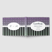 Posh Lila und Green Wedding Day Gästebuch (Voll)