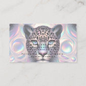 Posh Luxury Opal Iridescent Style Visitenkarte (Rückseite)