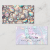 Posh Luxury Opal Iridescent Style Visitenkarte (Vorne/Hinten)