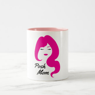 Posh Mama - Poshmark Kaffee-Tasse Zweifarbige Tasse