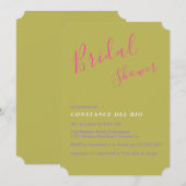 Posh Minimal Bridal Dusche Einladung (Vorne/Hinten)