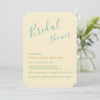Posh Minimal Bridal Dusche Einladung