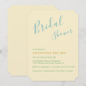 Posh Minimal Bridal Dusche Einladung (Vorne/Hinten)