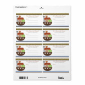 Posh Noah's Ark Mailing Labels (Vorne)