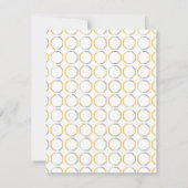 Posh Painted Hello Personal Stationery Mitteilungskarte (Rückseite)