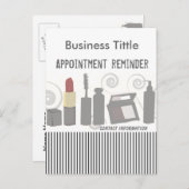 Posh Party Beauty Fashion Makeup & Facial Einladungspostkarte (Vorne/Hinten)