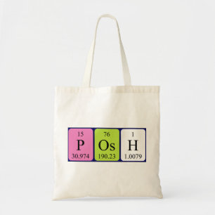 Posh Periodenname Tasche