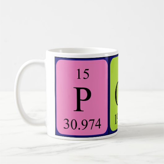 Posh Periodenname Tasse (Links)