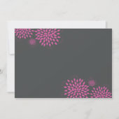 Posh Petals | Beere | Save The Date Einladung (Rückseite)
