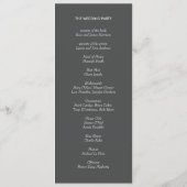 Posh Petals | Korallen | Zeremonie Programm (Rückseite)