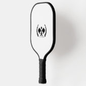 Posh Pickle Classic Black + White Minimalistisch Pickleball Schläger (Links)