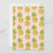 Posh Pineapine Luau Einladung (Rückseite)