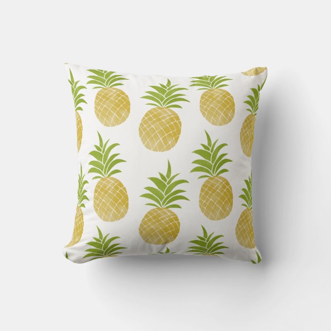 Posh Pineaple Pillow Kissen Für Draußen (Vorderseite)