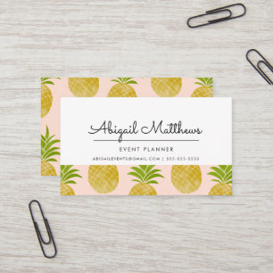 Posh Pineapon Business Card Visitenkarte